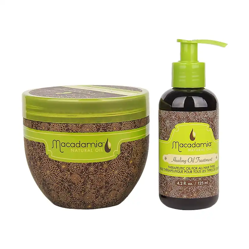Ilmainen Palautus Macadamia SetDeep Repair Masque 470ml, Healing Oil Treatment 125ml 595 ml