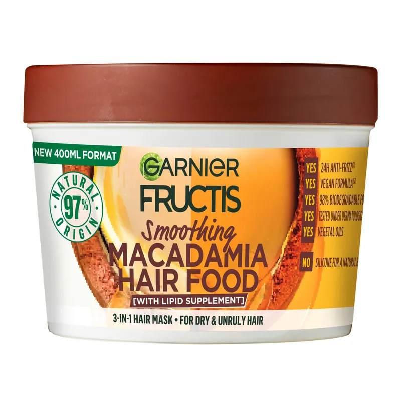 Alennettu Hinta GarnierFructis Hair Food Macadamia Mask 400 ml
