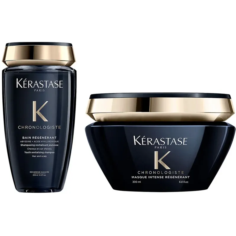 Kausialennus KérastaseChronologiste SetShampoo 250 ml + Hair Mask 200 ml 450 ml