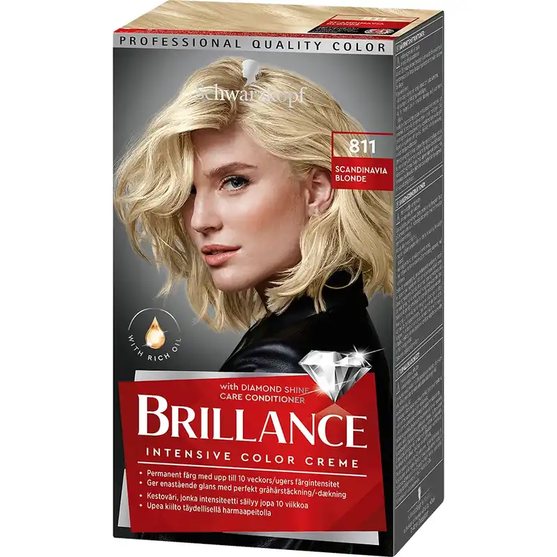 Superhinta SchwarzkopfBrillance811 Scandinavia Blonde