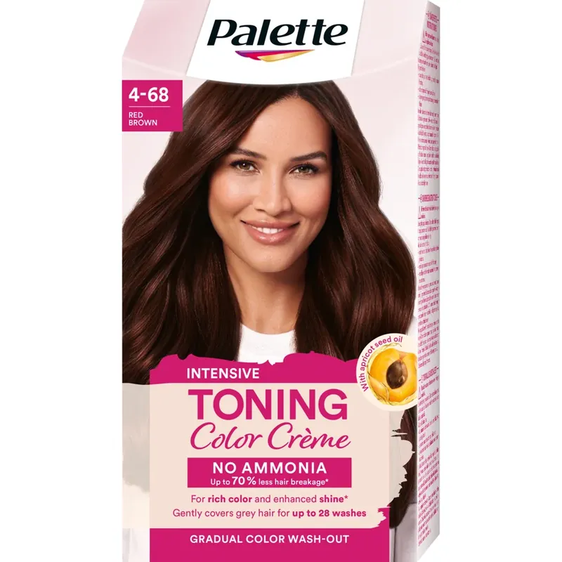 PALETTEIntensive Toning Color Crème4-68 Red Brown 1 pcs Ilmainen Palautus