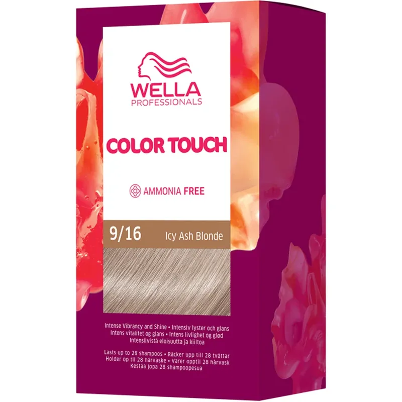 Vain Rajoitetun Ajan Wella ProfessionalsColor Touch Pure NaturalsIcy Ash Blonde 9/16 130 ml