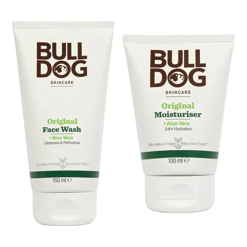 Alennus BulldogEssential Face Care Starter SetFace Wash 150 ml & Moisturiser 100 ml 250 ml