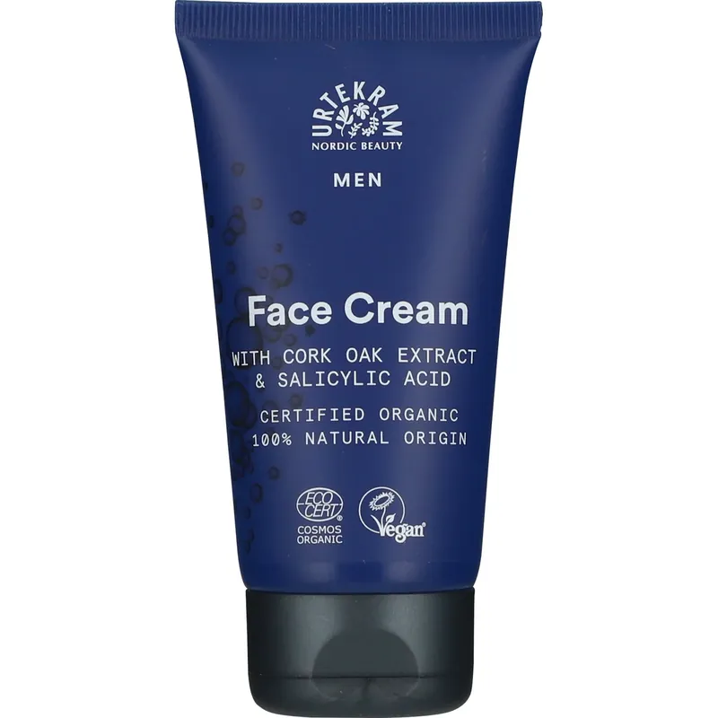 UrtekramMen Face Gel Cream Organic 75 ml Uusi Malli