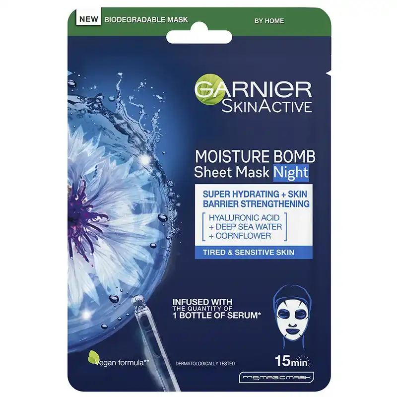 GarnierSkin Active Night tissue mask 28 g Osta Verkossa