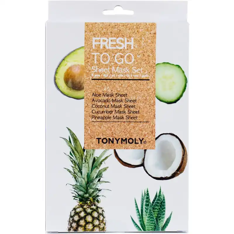 TonymolyFresh To Go Sheet Mask Set 5 pcs Asiakkaiden Suosikki