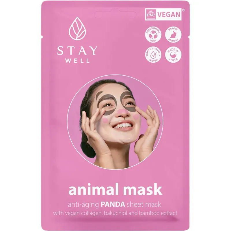 Stay WellAnimal MaskPanda 1 pcs Vain Rajoitetun Ajan