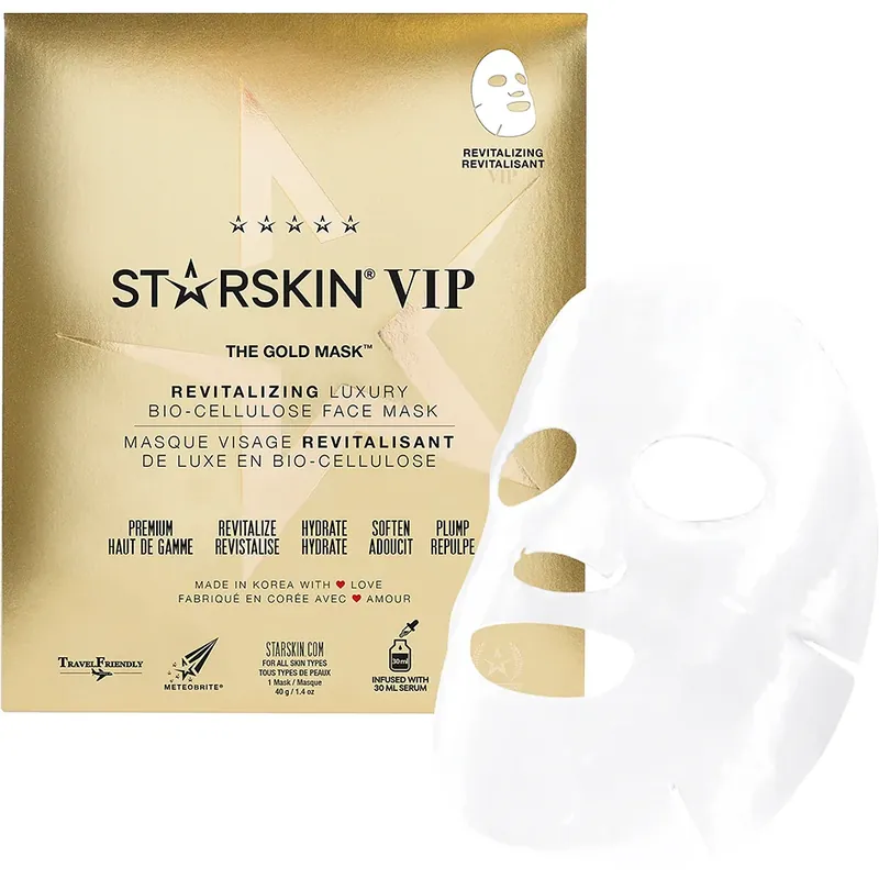 StarskinThe Gold MaskRevitalizing Luxury Bio-Cellulose Face Mask 40 g Vain Rajoitetun Ajan