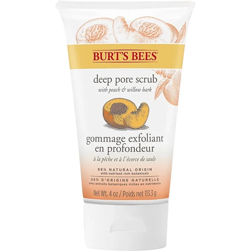 Alkuperäinen Burt‘s BeesDeep Pore ScrubPeach & Willow Bark 110 g