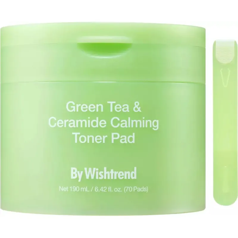 By WishtrendGreen Tea & Ceramide Calming Toner Pad 70 pcs Pikatoimitus