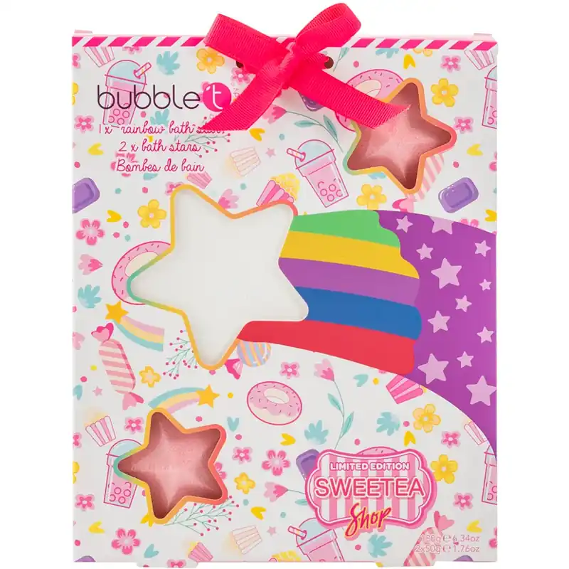 BubbleTSweetea Star Bath Fizzer SetSet 280 g Paras Hinta