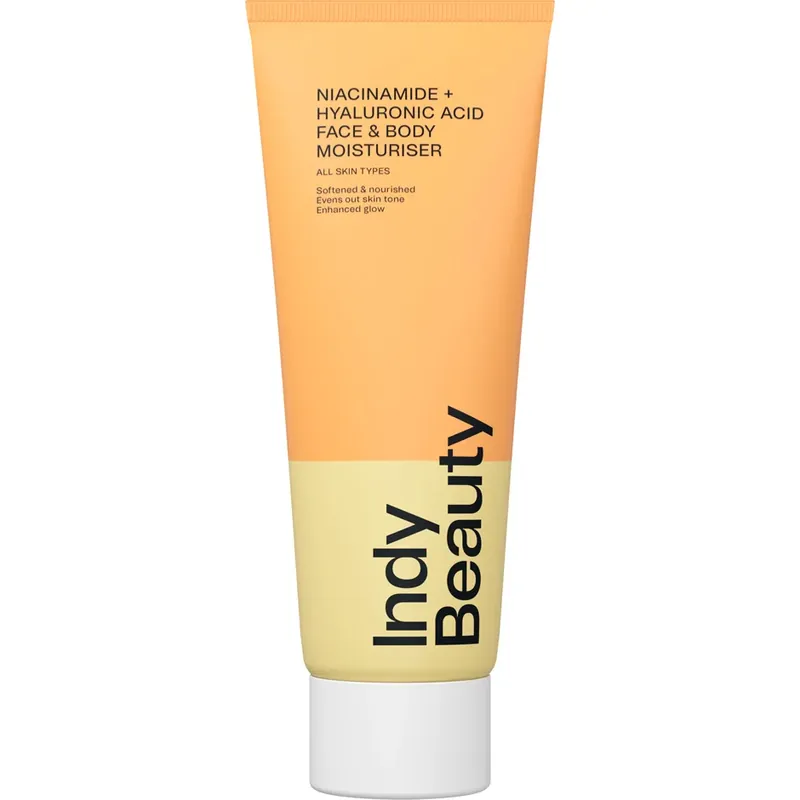 Indy BeautyNiacinamide + Hyaluronic Acid Face & Body Moisturiser 200 ml Tarjoushinta