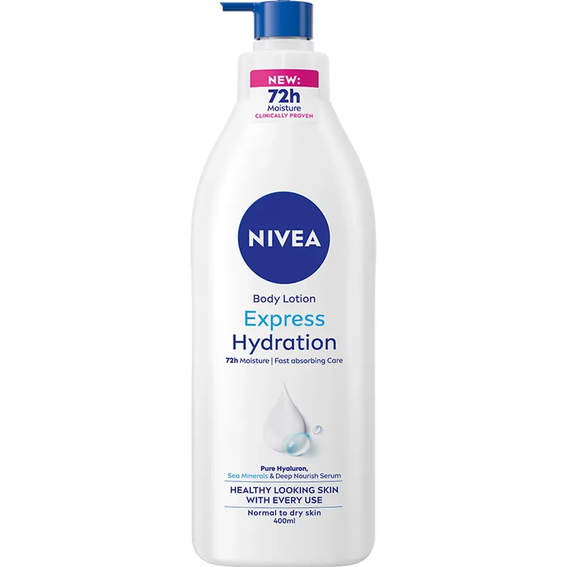 Alennettu NIVEAExpress Hydration Body Lotion Pump 400 ml