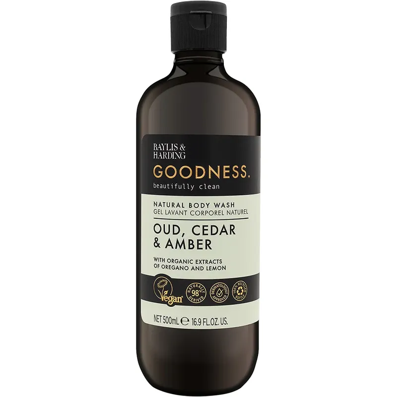 Baylis & HardingGoodness Body WashOud, Cedar & Amber 500 ml Superhinta
