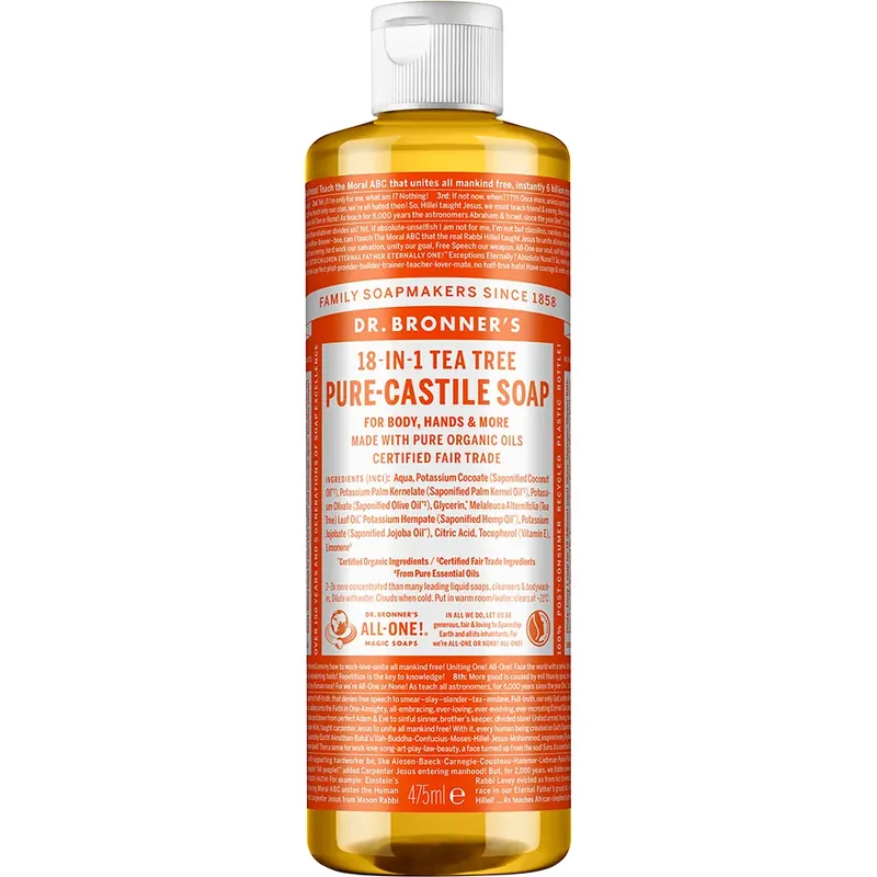 Dr. Bronner‘sMagic Soaps Tea Tree 475 ml Asiakkaiden Suosikki
