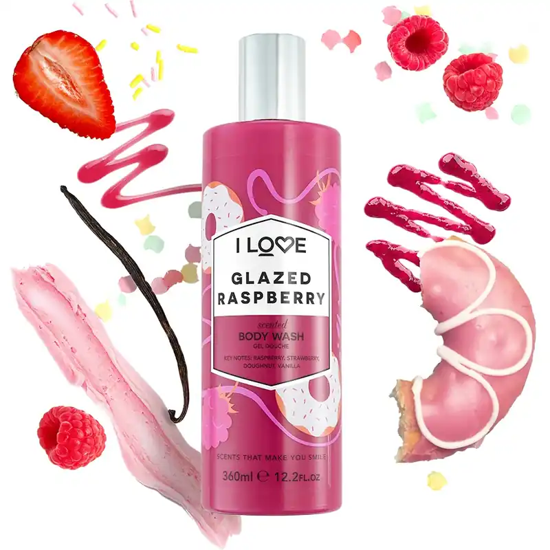 I LoveGlazed RaspberryScented Body Wash 360 ml Merkkituote