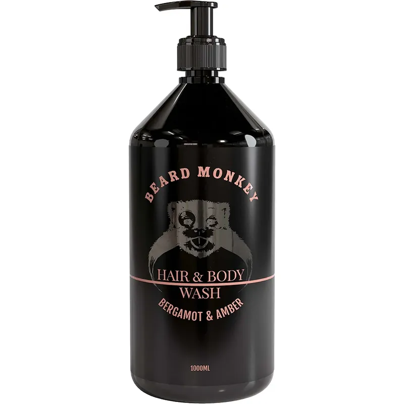 Älä Missaa Beard MonkeyHair & Body Bergamot & Amber 1000 ml