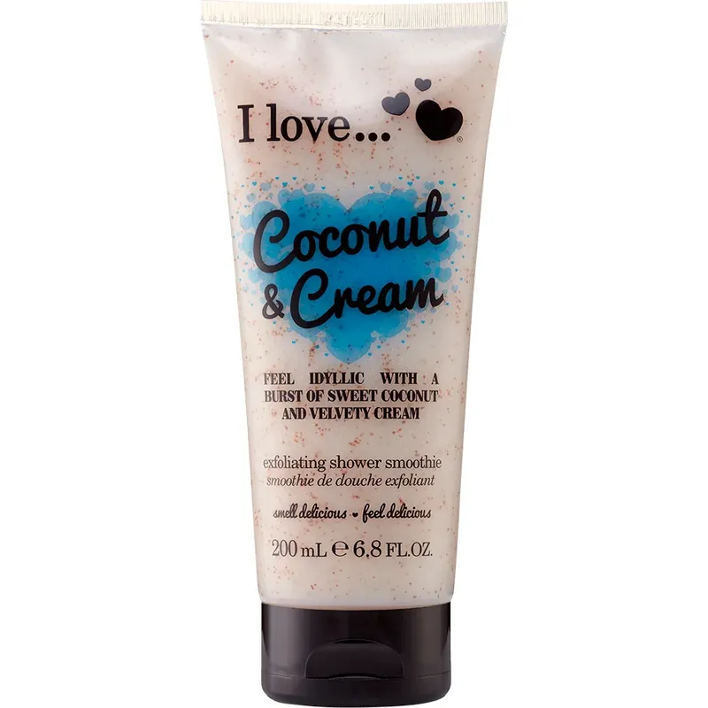 Rajoitettu Tarjous I LoveCoconut & CreamExfoliating Shower Smoothie 200 ml