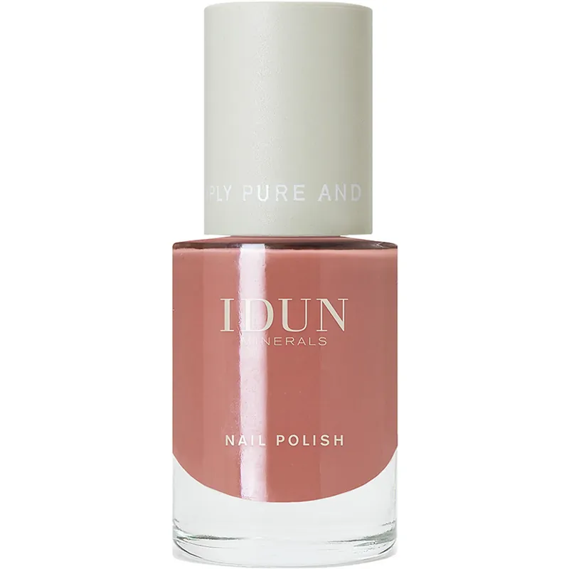 IDUN MineralsNail Polish TopasMauve Brown 11 ml Edullinen