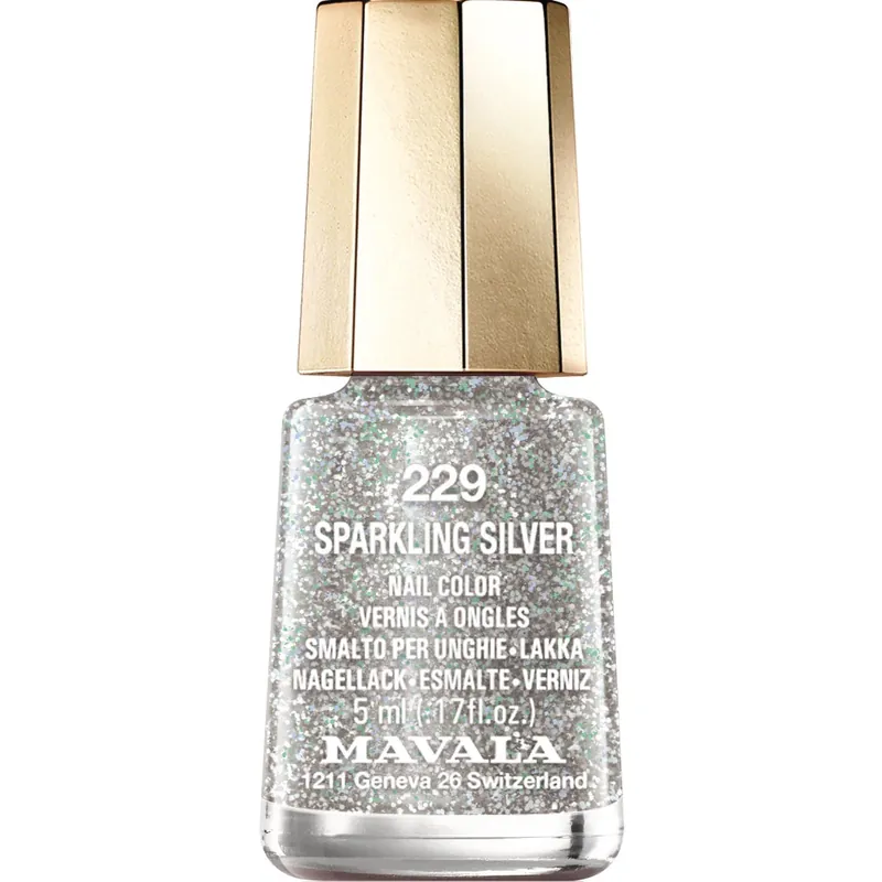 MavalaNail Color, 229 Sparkling Silver 5 ml Poisto