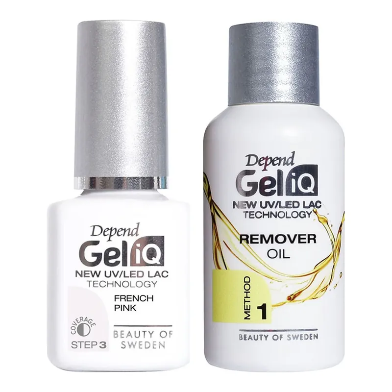 DependGel IQ French Pink & Remover Oil Set Älä Missaa