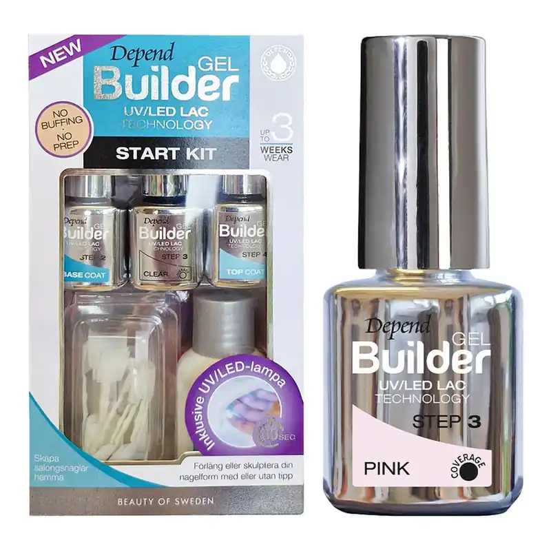 DependGel Builder Starter KitStarter Kit & Pink Gel 5 ml Osta Tänään