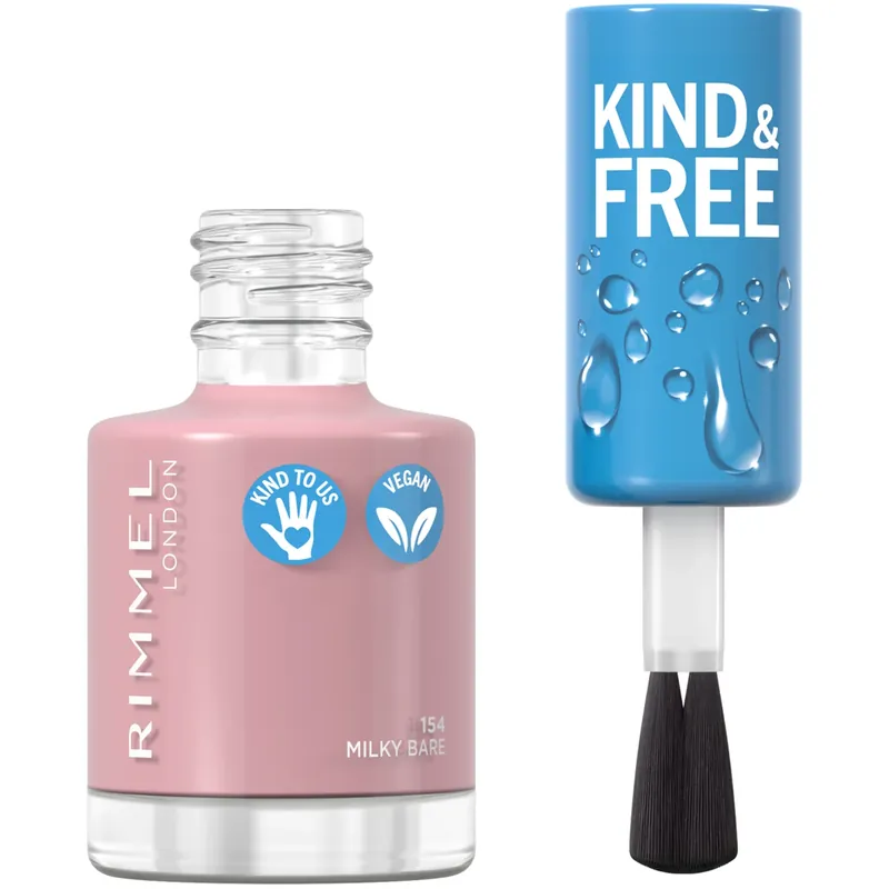 Tehdashinta Rimmel LondonKind & Free Clean Nail Polish154 Pastel pink