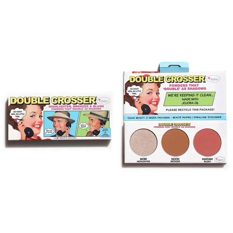 the BalmDouble CrosserHighlighter + Bronzer + Blush Palette Osta Nyt