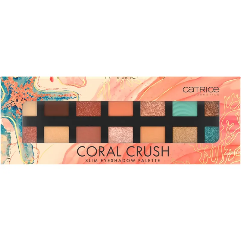 Edullinen CatriceCoral Crush Slim Eyeshadow PaletteUnder the Sea 10,6 g