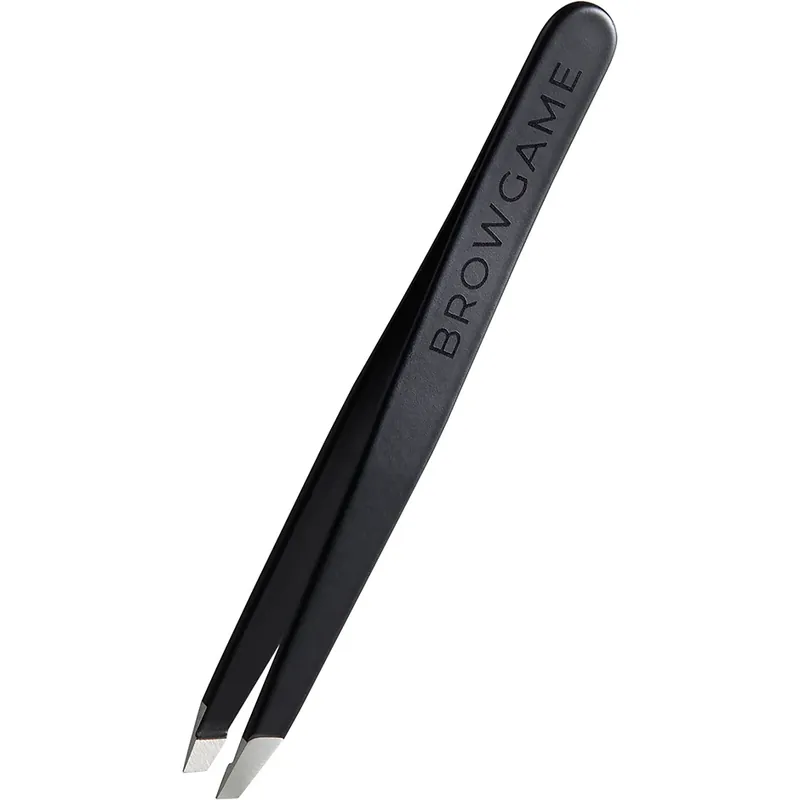 Browgame CosmeticsSignature Tweezer SlantedSoft Touch - Blackout Uusi Malli