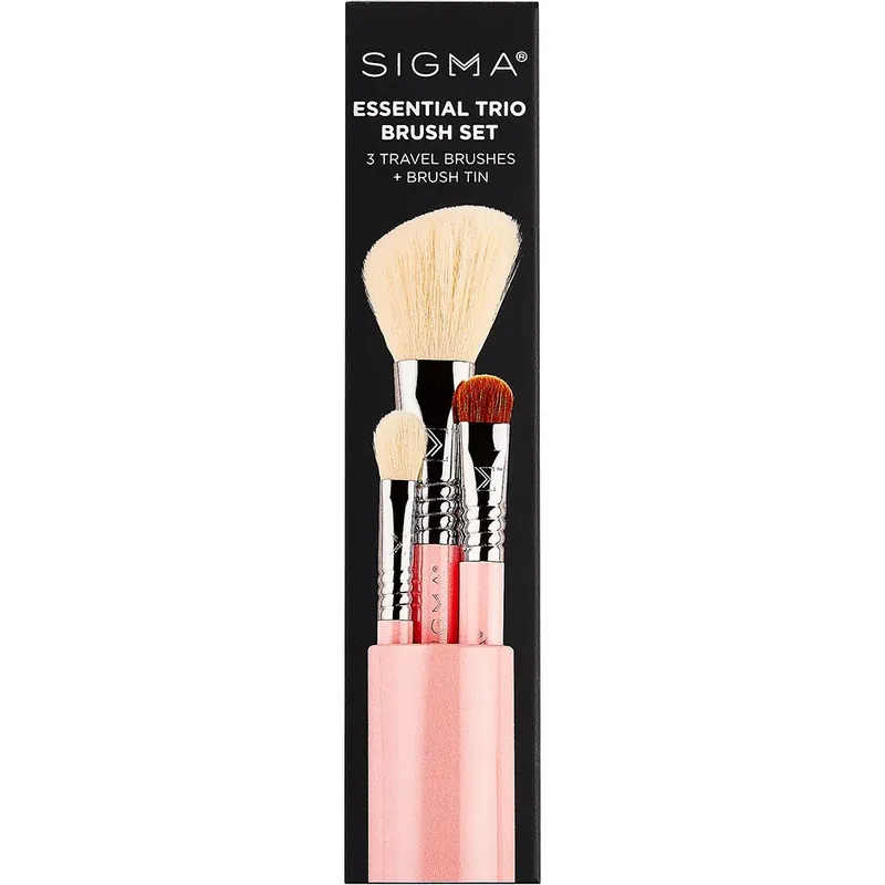 Sigma BeautyEssential Trio Brush Set - Pink Alennettu Hinta