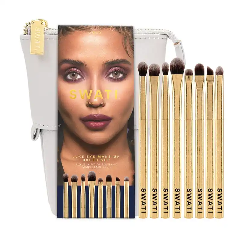 Korkea Laatu SWATI CosmeticsDeluxe Eye Brush Set8 pcs