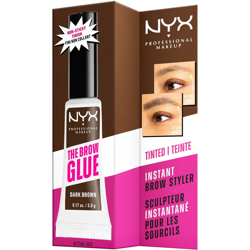 NYX Professional MakeupThe Brow Glue Instant Brow StylerDark Brown 04 5 g Bestseller