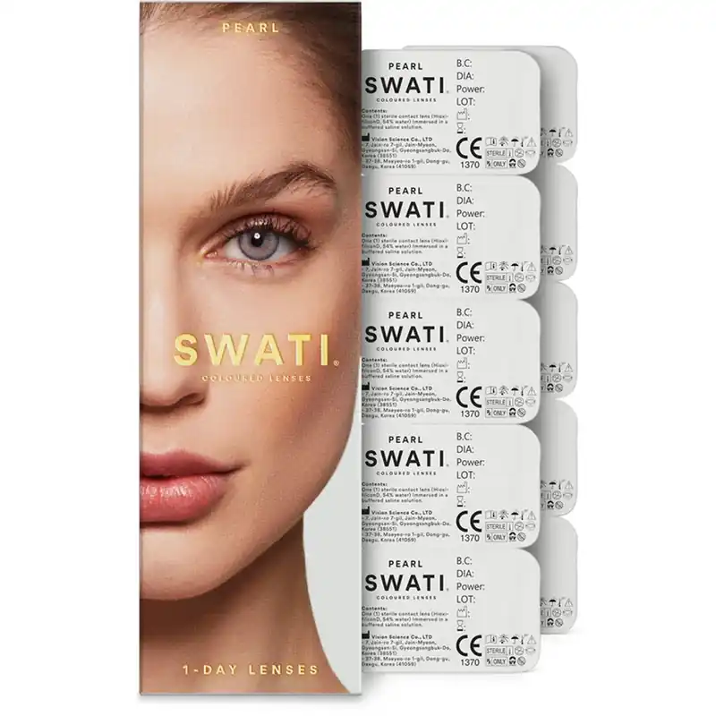 Rajoitettu Tarjous SWATI CosmeticsColoured Lenses 1-DayPearl 5 pcs
