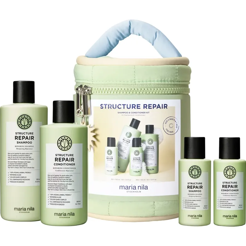 Maria NilaBeauty Bag SS26 Structure Repair350 + 300 + 100 + 100 ml 850 ml Korkea Laatu