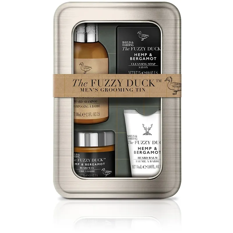 Baylis & HardingThe Fuzzy Duck Men‘s Hemp & BergamotBeard Tin Set 205 ml Ajankohtainen