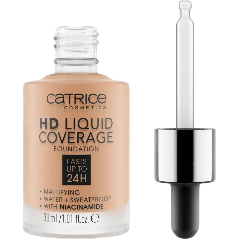 CatriceHd Liquid Coverage Foundation040 Warm Beige 30 ml Turvallinen Maksu