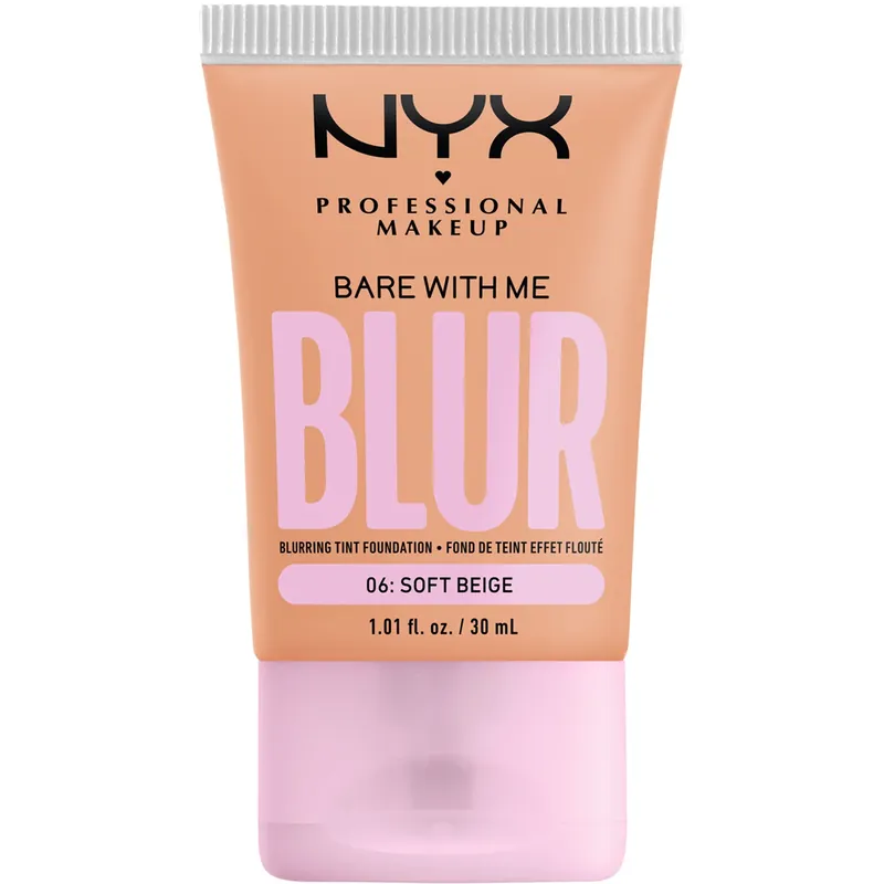 Pakollinen (Must-Have) NYX Professional MakeupBare With Me Blur Tint Foundation06 Soft Beige 30 ml