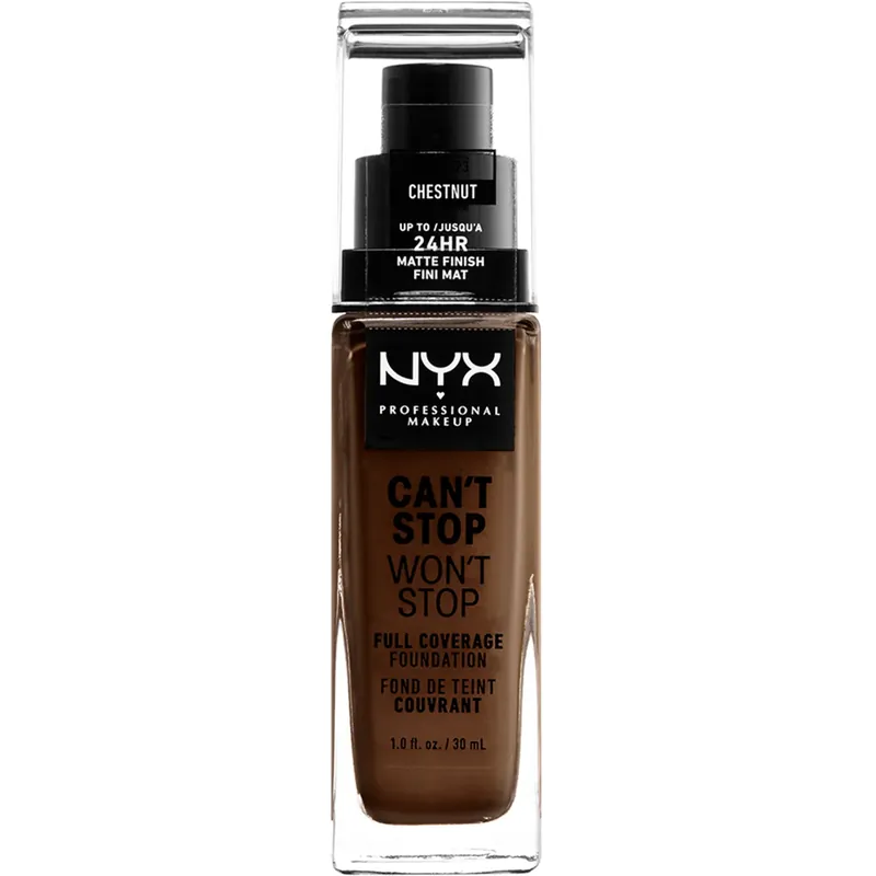Viimeinen Mahdollisuus NYX Professional MakeupCan‘t Stop Won‘t Stop FoundationChestnut 30 ml