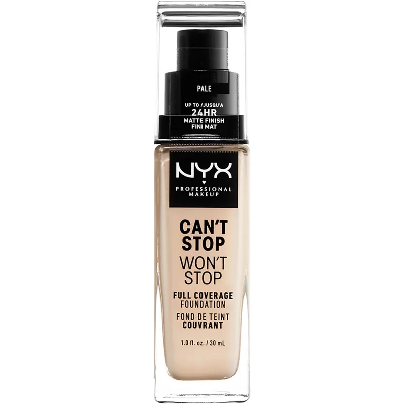 Alennettu Hinta NYX Professional MakeupCan‘t Stop Won‘t Stop FoundationPale 30 ml