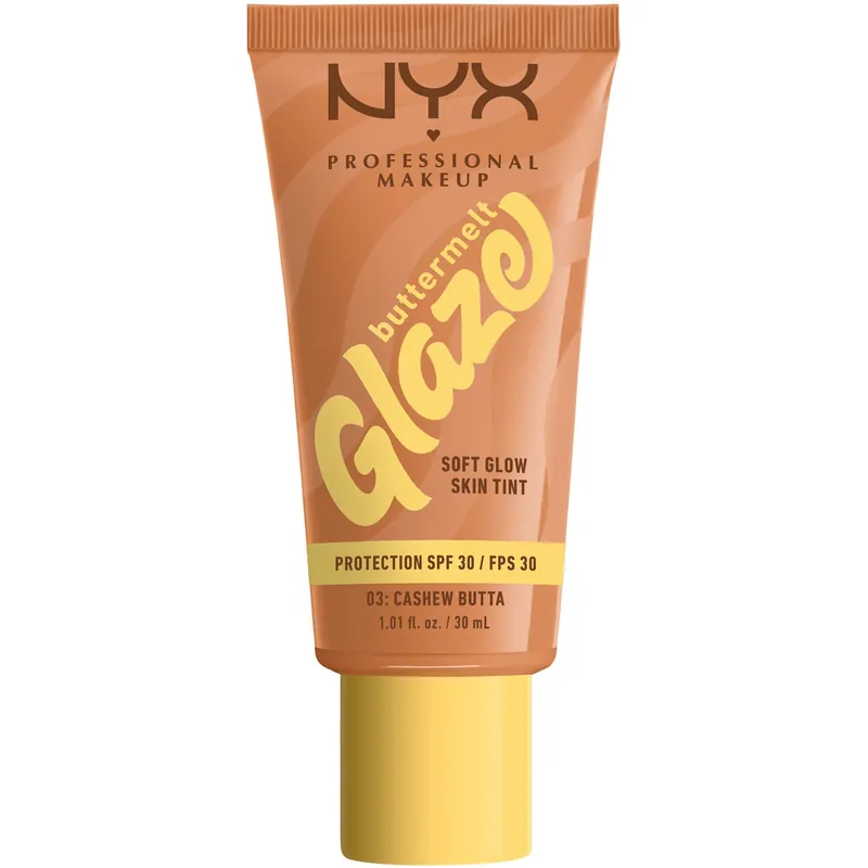 Korkea Laatu NYX Professional MakeupButtermelt Glaze Skin Tint SPF30 Foundation03 Cashew Butta 30 ml