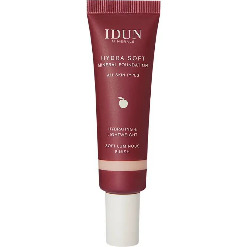 Vain Rajoitetun Ajan IDUN MineralsHydra Soft Mineral FoundationSigne Light neutral 30 ml