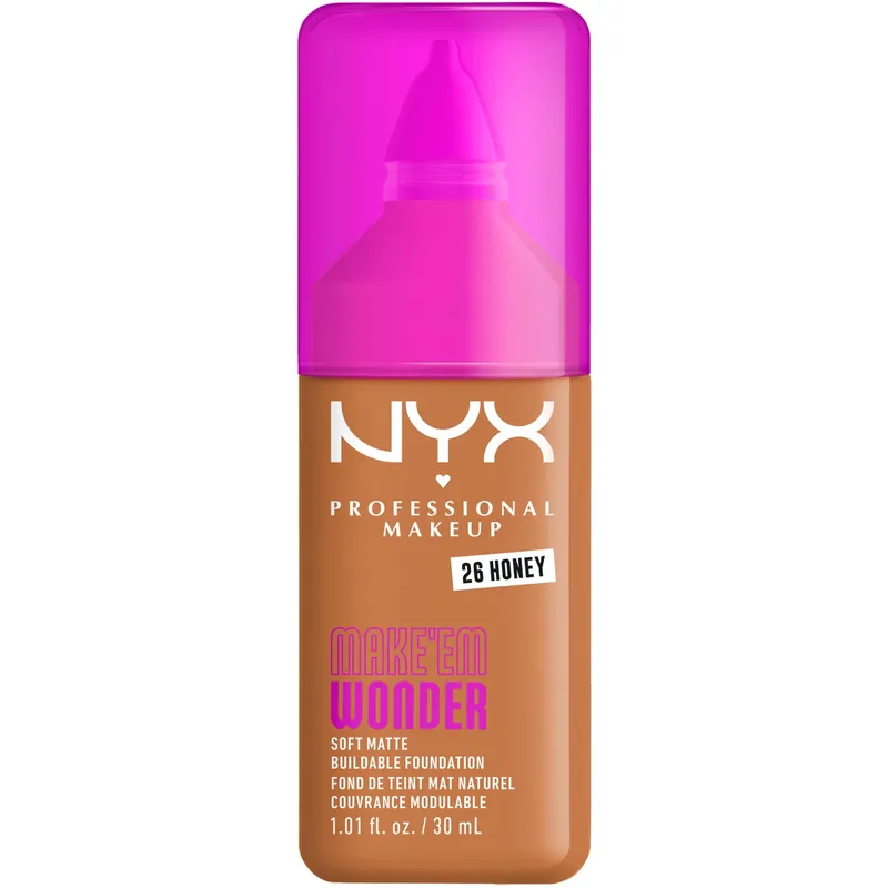 NYX Professional MakeupMake Em Wonder Foundation26 Honey 30 ml Ajankohtainen