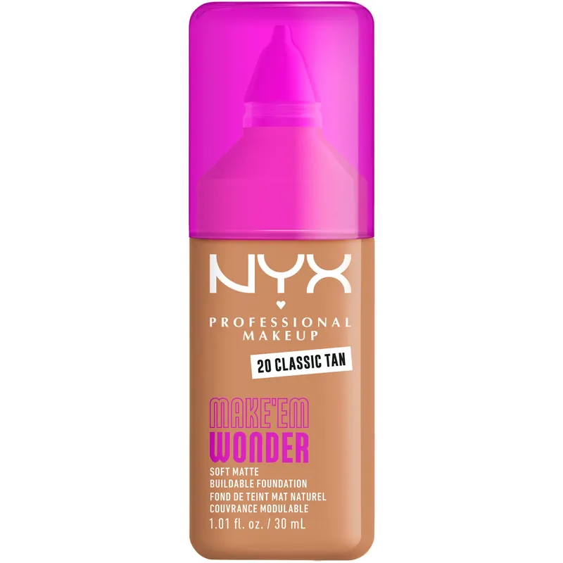 Tehdashinta NYX Professional MakeupMake Em Wonder Foundation20 Classic Tan 30 ml