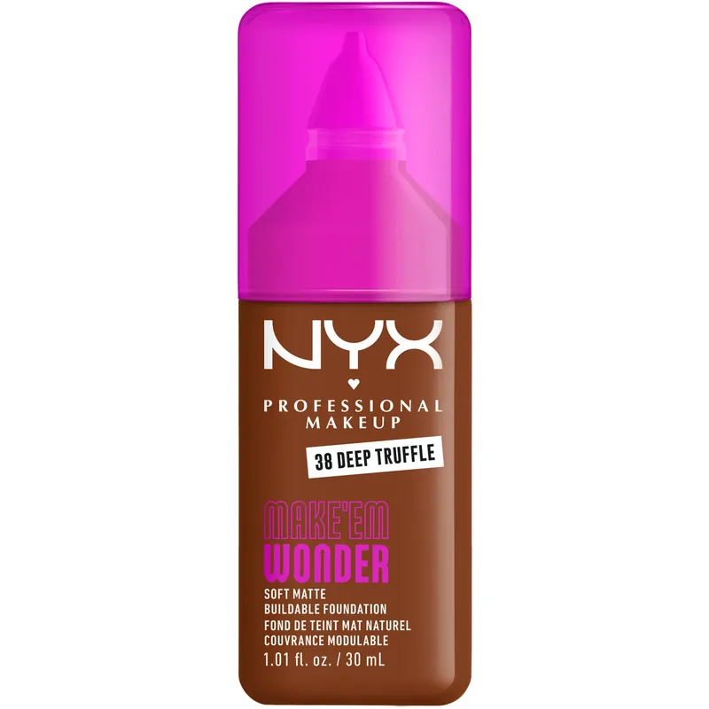 NYX Professional MakeupMake Em Wonder Foundation38 Deep Truffle 30 ml Asiakkaiden Suosikki
