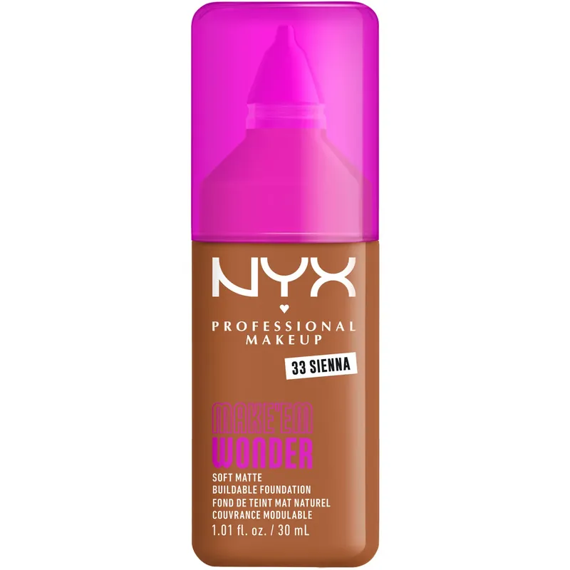 NYX Professional MakeupMake Em Wonder Foundation33 Sienna 30 ml Ajankohtainen
