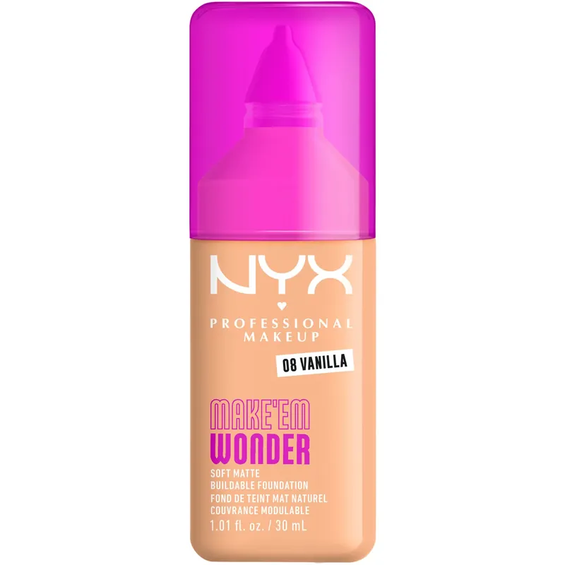 Kuuma Tarjous NYX Professional MakeupMake Em Wonder Foundation08 Vanilla 30 ml
