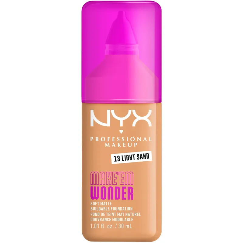 Tarjoushinta NYX Professional MakeupMake Em Wonder Foundation13 Light Sand 30 ml