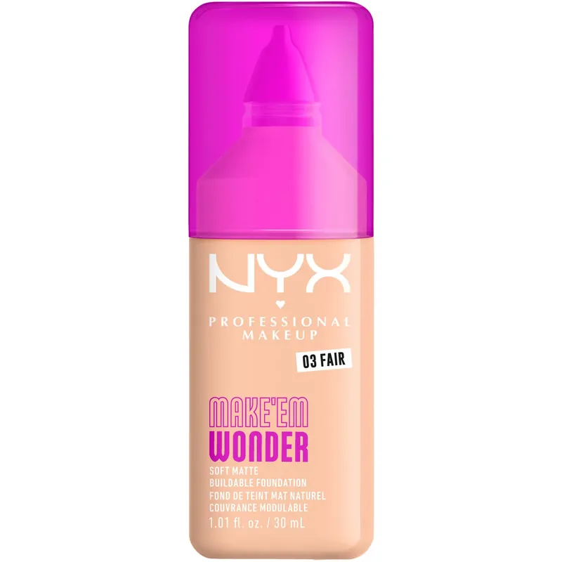 NYX Professional MakeupMake Em Wonder Foundation03 Fair 30 ml Erikoistarjous