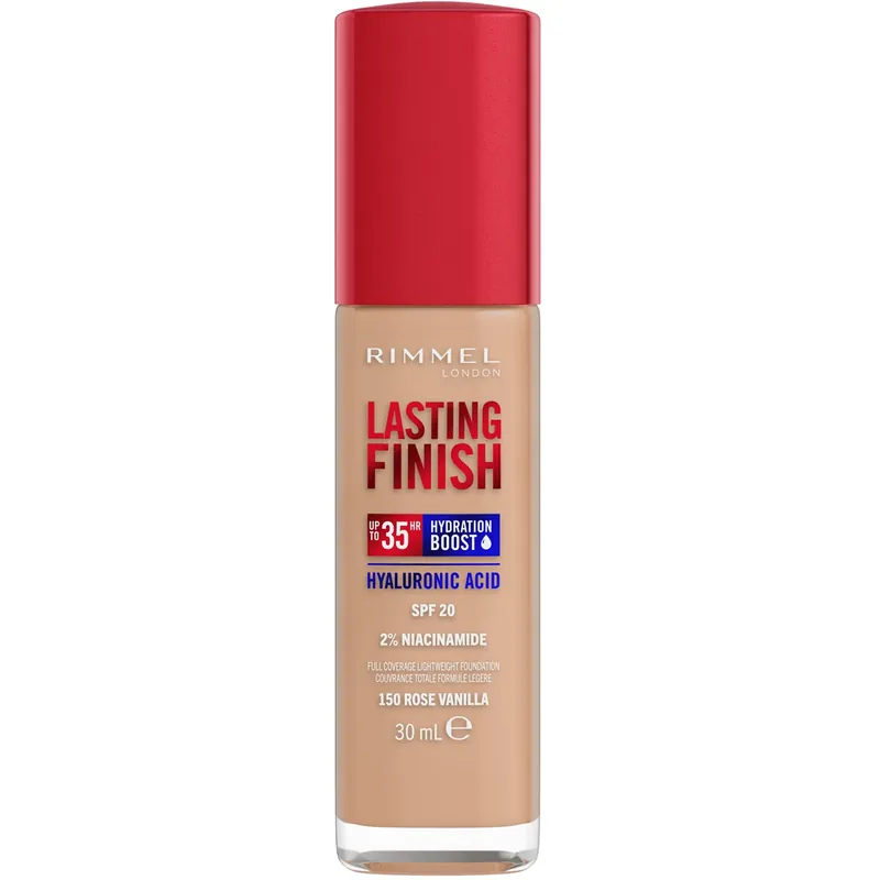 Suosittu Rimmel LondonClean Lasting Finish Foundation150 Rose Vanilla 30 ml